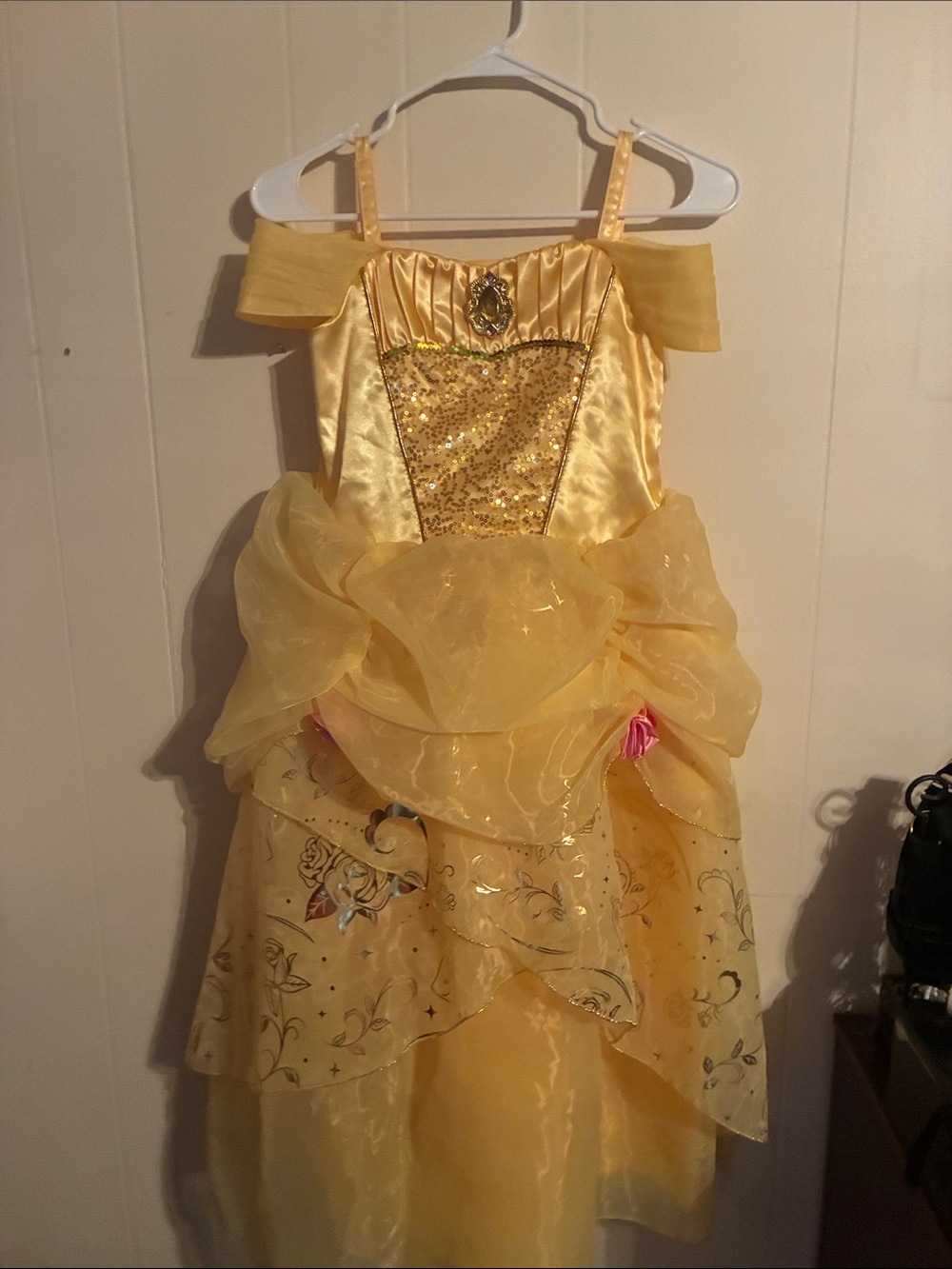 Disney Yellow Sparkle Princess Dress Costume